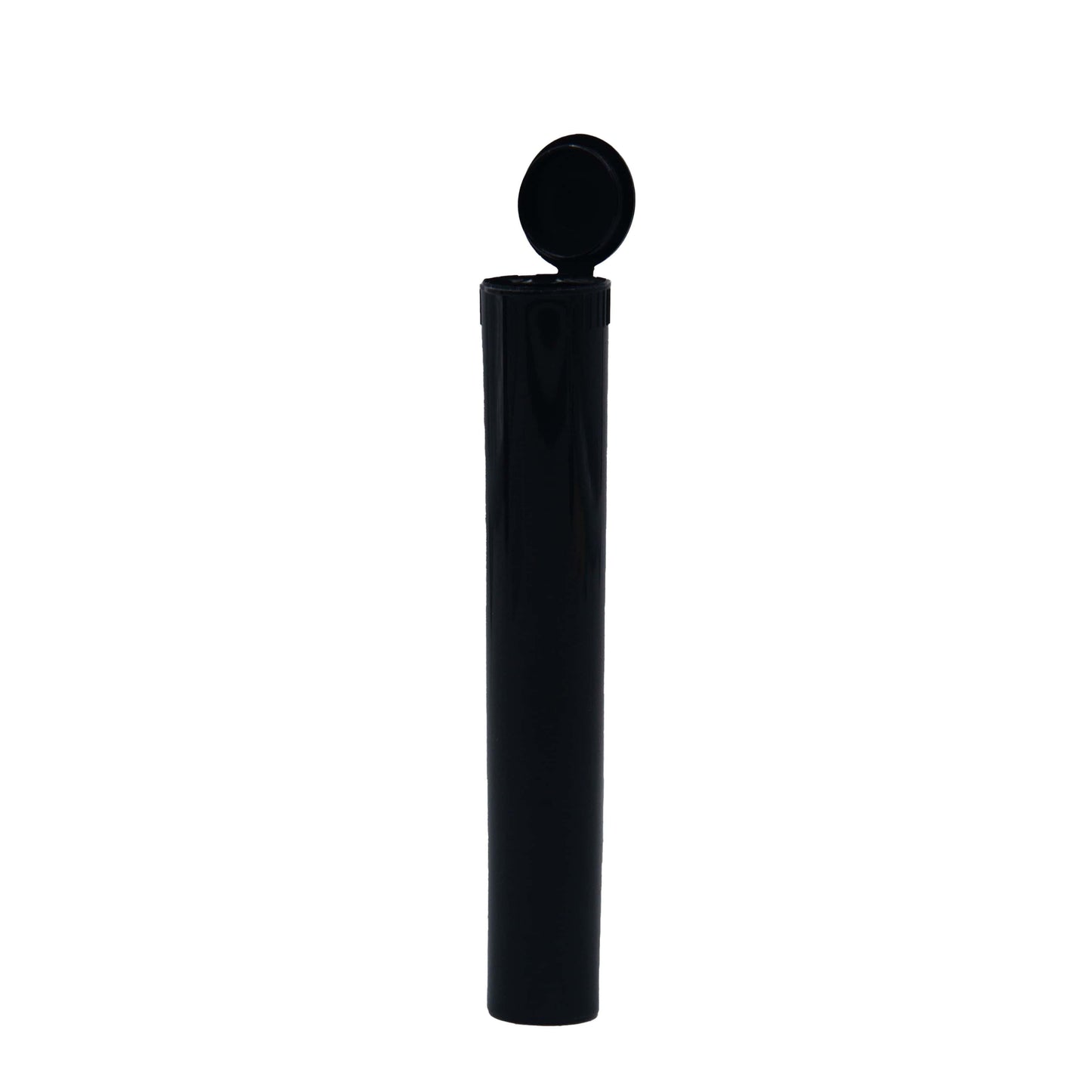 Black / Single Unit (Less Than Box Qty) Grand Puff® Squeeze Pop Top PET Plastic Tube (109 mm)
