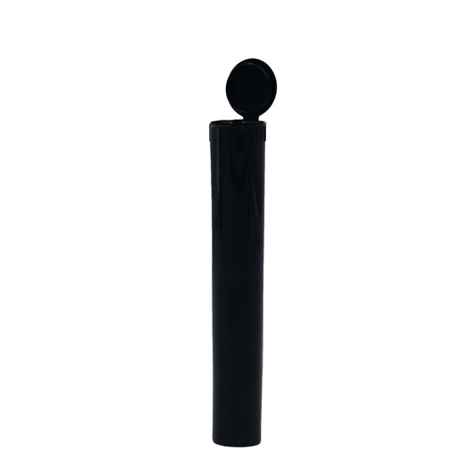 Black / Single Unit (Less Than Box Qty) Grand Puff® Squeeze Pop Top PET Plastic Tube (109 mm)
