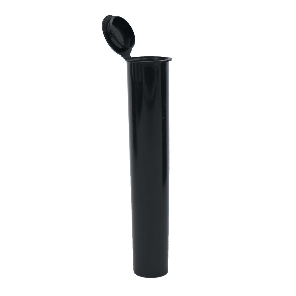 Black / Single Unit (Less Than Box Qty) Grand Puff® Squeeze Pop Top Plastic Tube | 80 mm