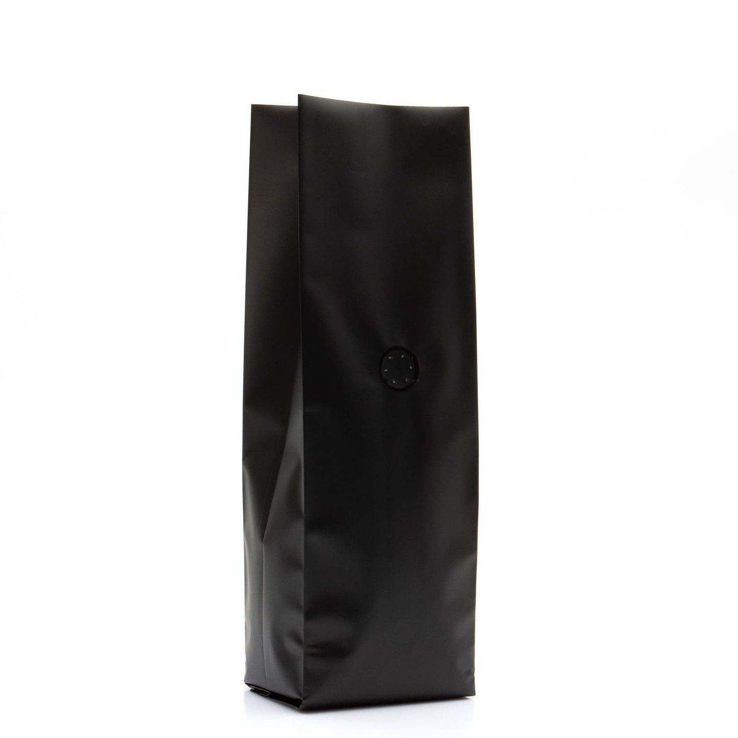 Black / Single Unit (Less Than Case Qty) Bag King 1 lb. Coffee Bag Side Gusset with Degassing Valve