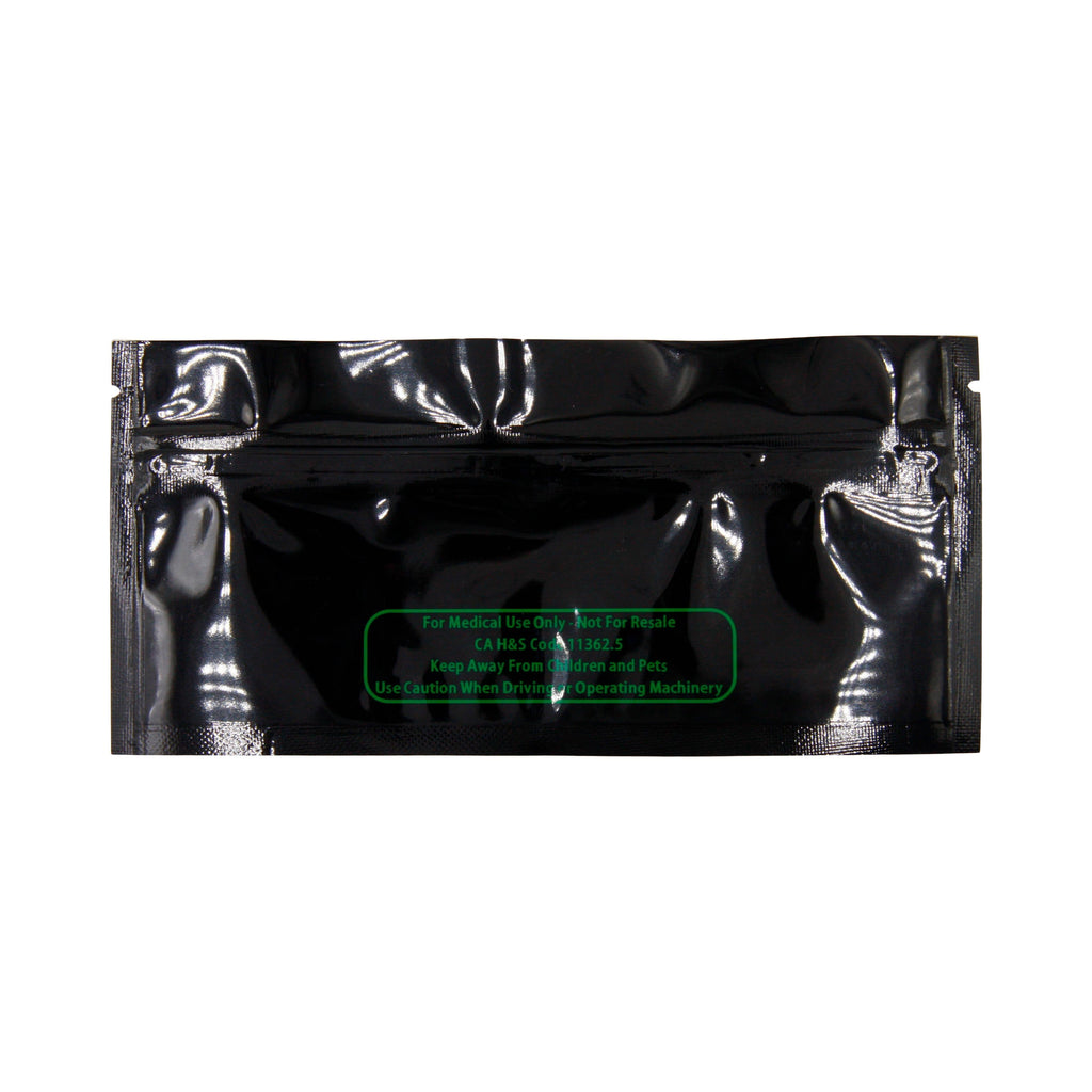 Black / Single Unit (Less Than Pack Qty) Smell Proof Bag (Pre-Roll)