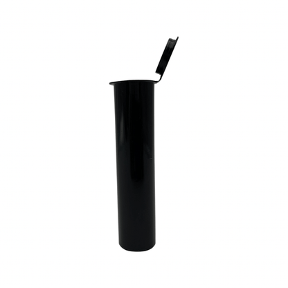 Black / Single Unit Premium Squeeze Top Child Resistant Pre-Roll Tube | 80 mm