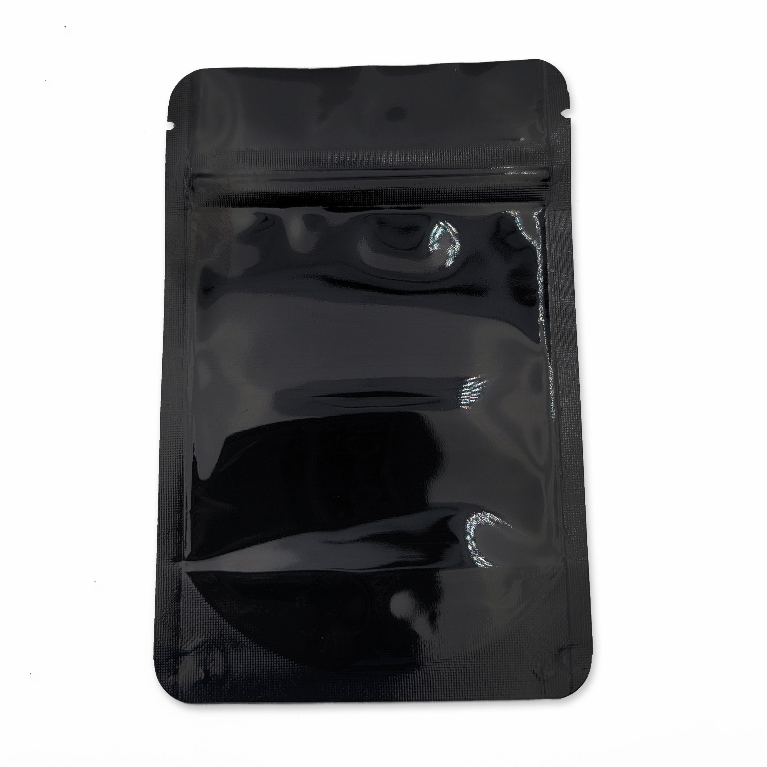 Black / Single Unit Shiny Series Smell Proof Bag (1/8th) 5.0