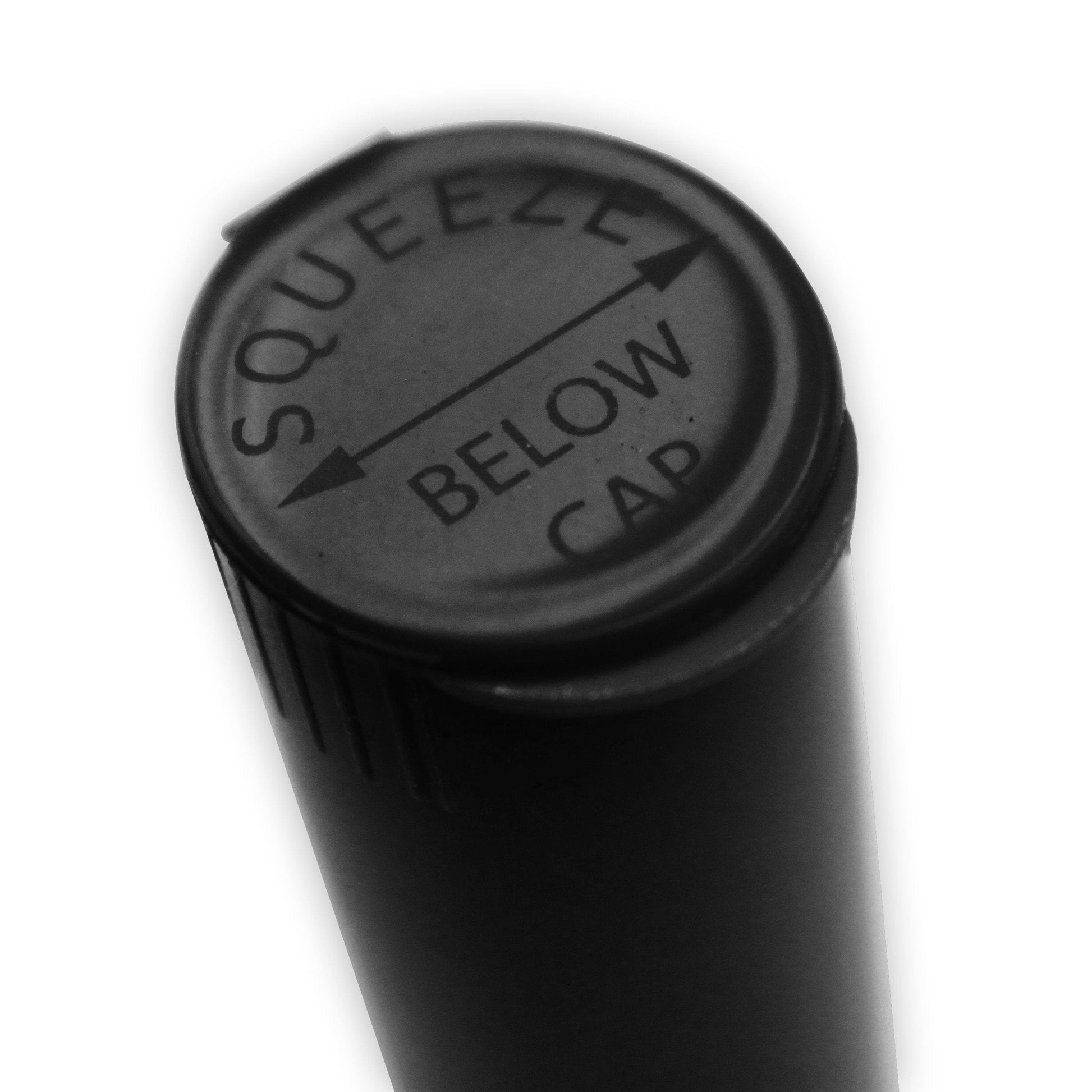 Black Squeeze Top Child-Resistant Pre-Roll Tube | 78 mm