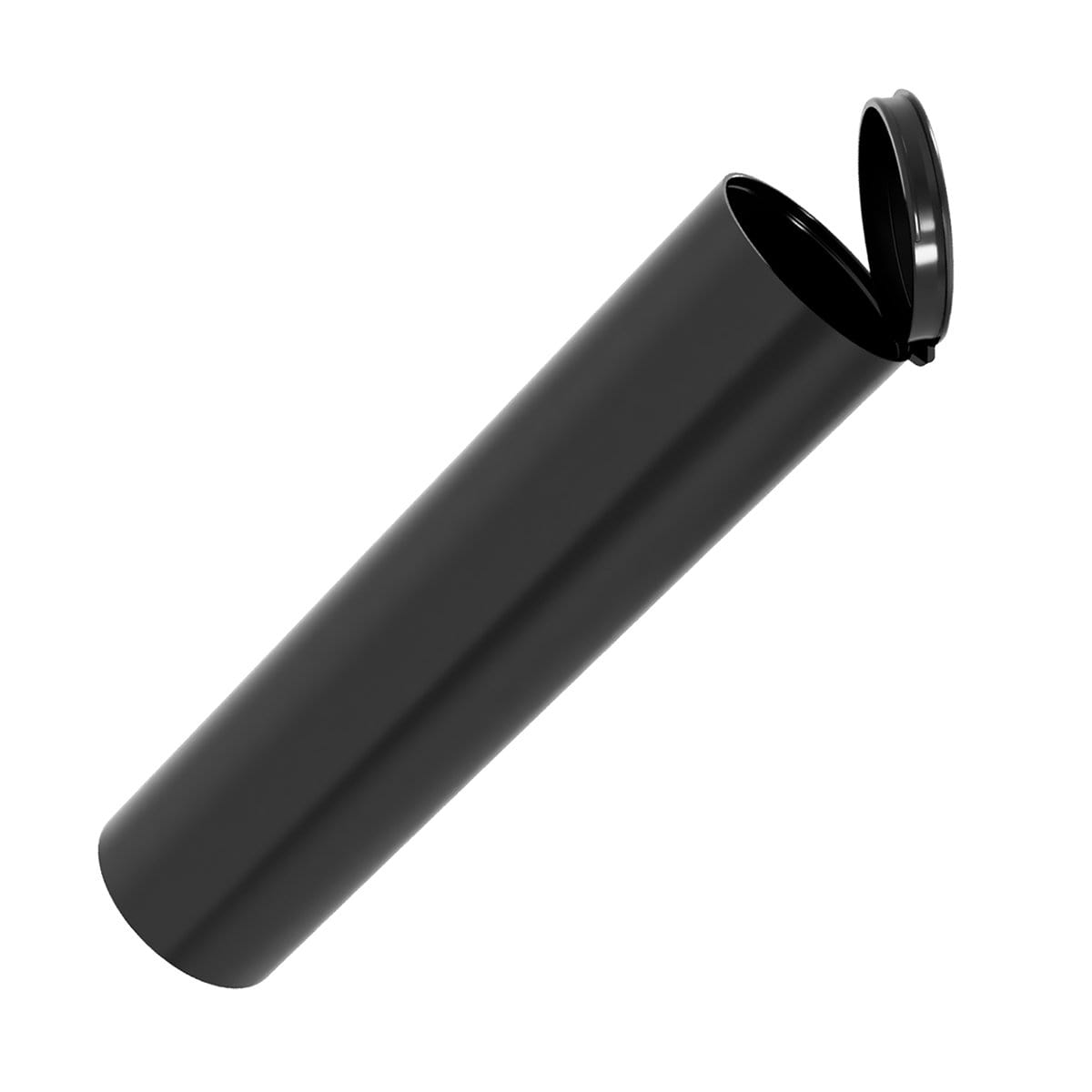 Black Wide Squeeze Top Child-Resistant Pre-Roll Tube | 114 mm