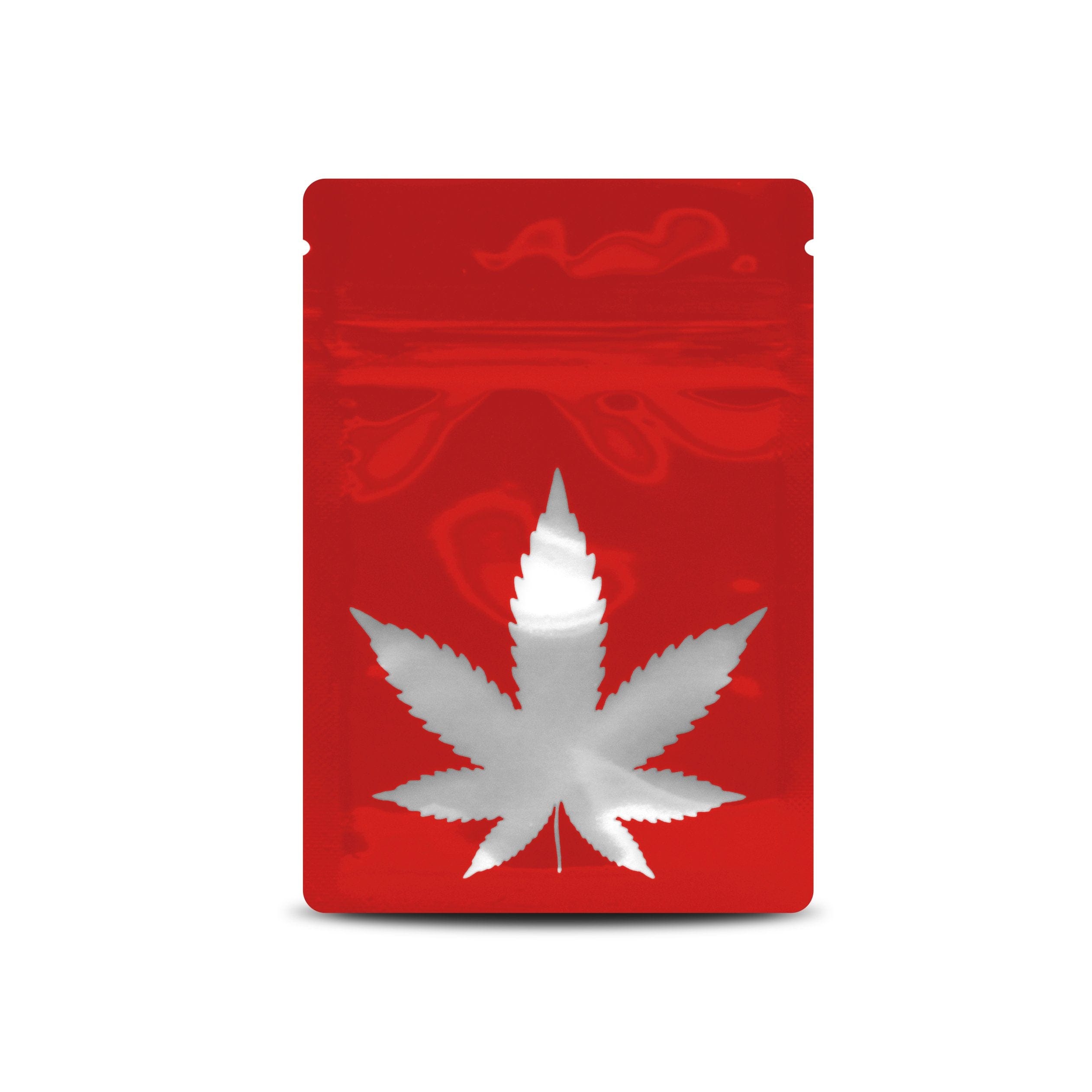 Blood Orange / Single Unit (Less Than Pack Qty) Bag King Clear Leaf Mylar Bag (1 gram)