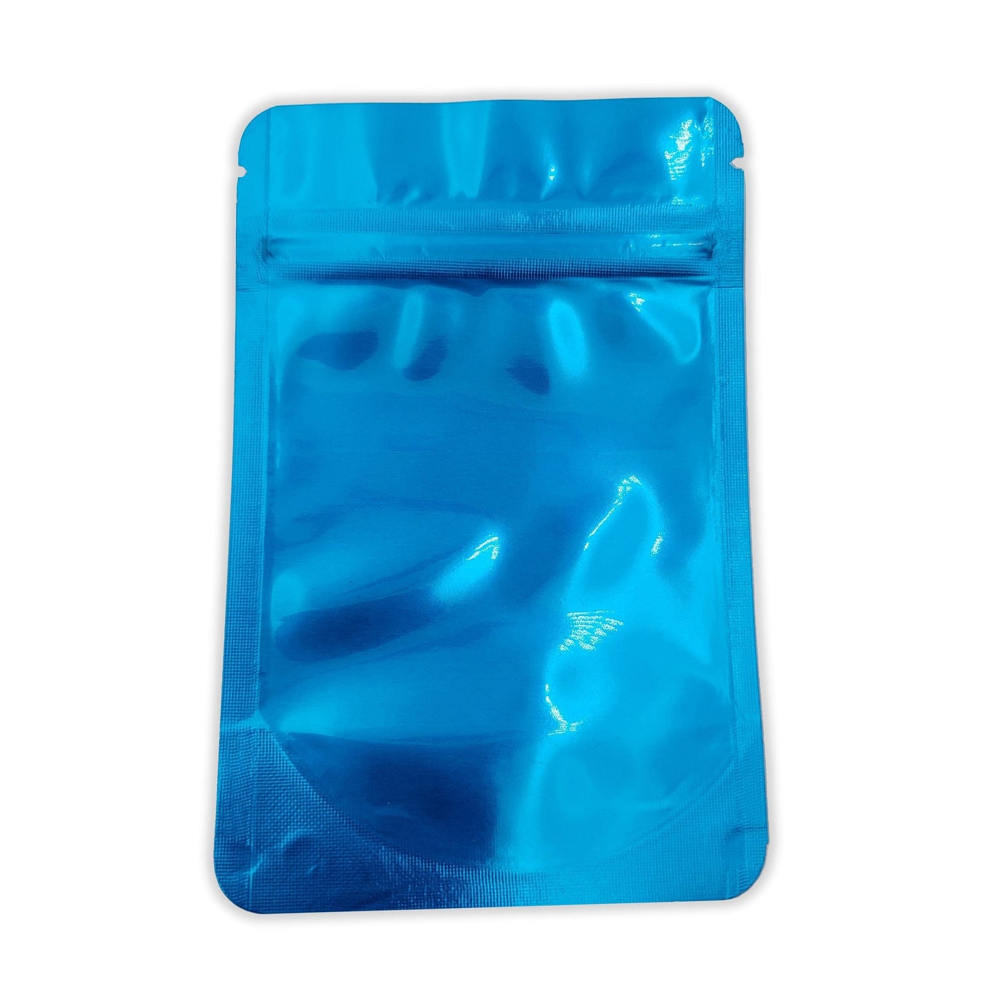 Blue / Single Unit (Less Than Pack Qty) Shiny Series Smell Proof Bag (1/8th) 5.0" x 3.3"