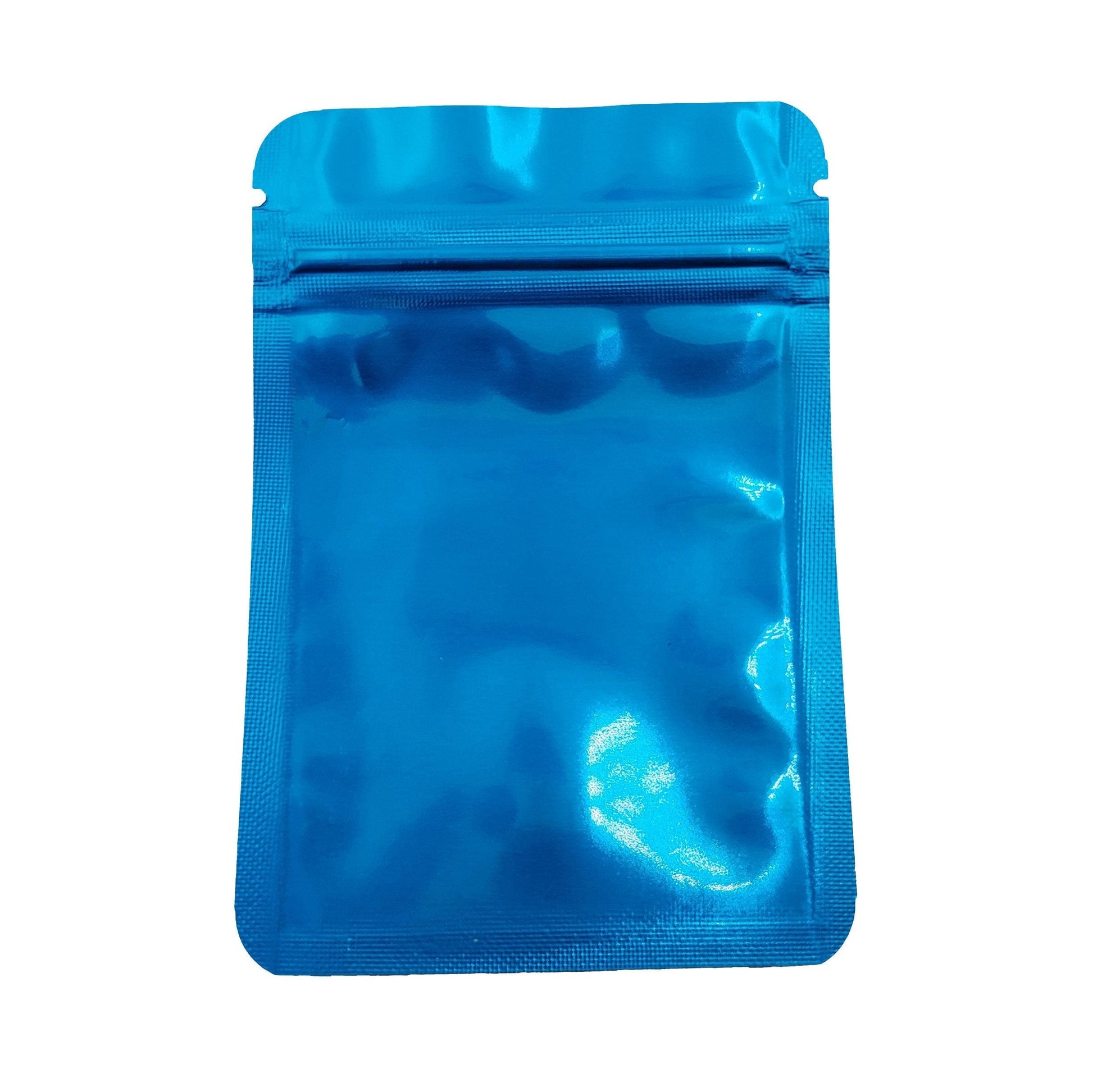 Blue / Single Unit Shiny Series Smell Proof Bag (1 gram) 4.3" x 2.9"