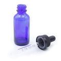 Box of 360 (Bulk Discount Pricing) / Cobalt Blue / 1.0 ml graduated eBottles Child-Resistant Glass Dropper Bottle w/ Dropper | 30 ml