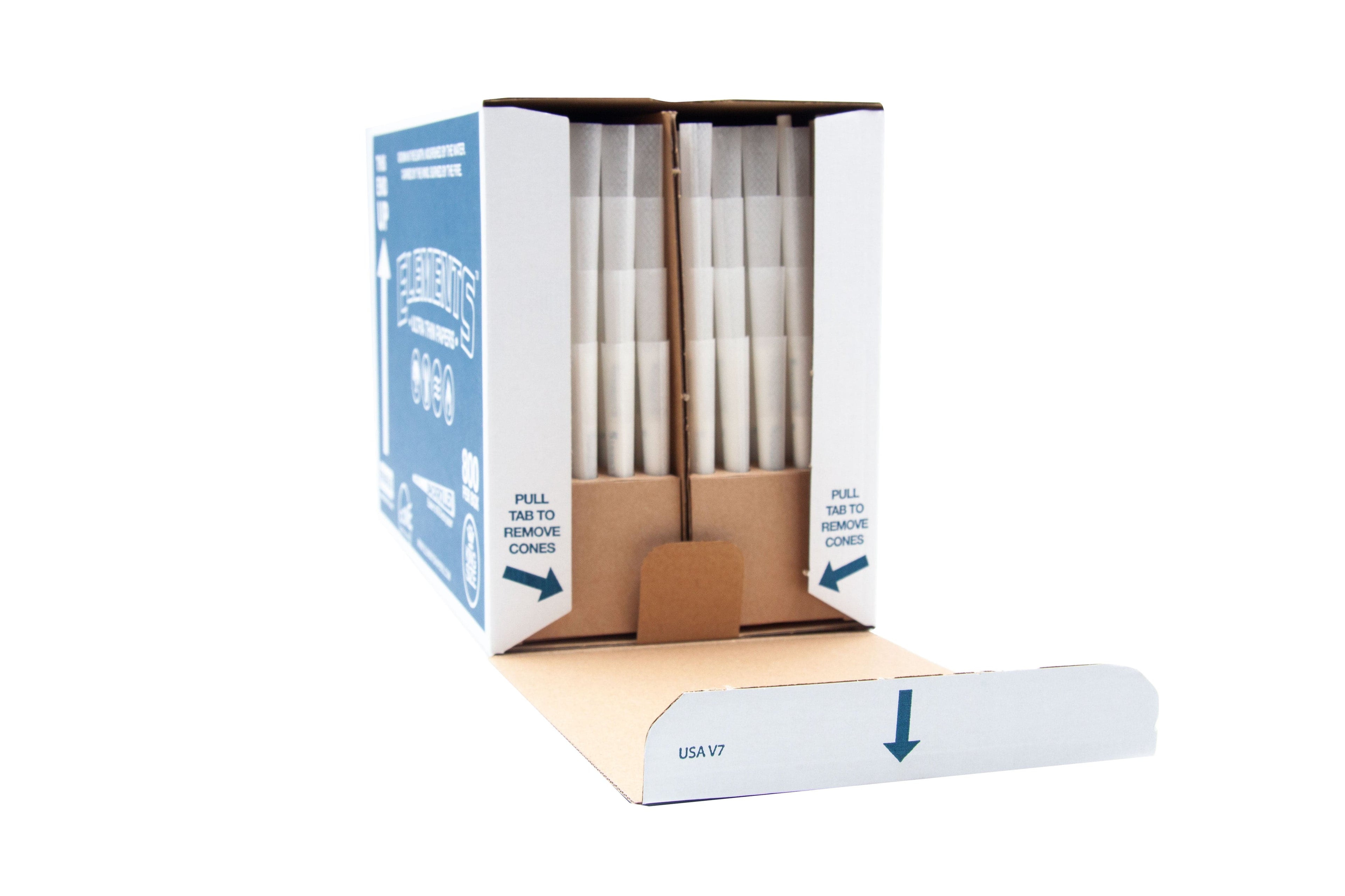 Box of 6 (Bulk Discount Pricing) Elements King Size Ultra-Thin Rice Pre-Rolls (109mm/26mm filter) | Box of 800