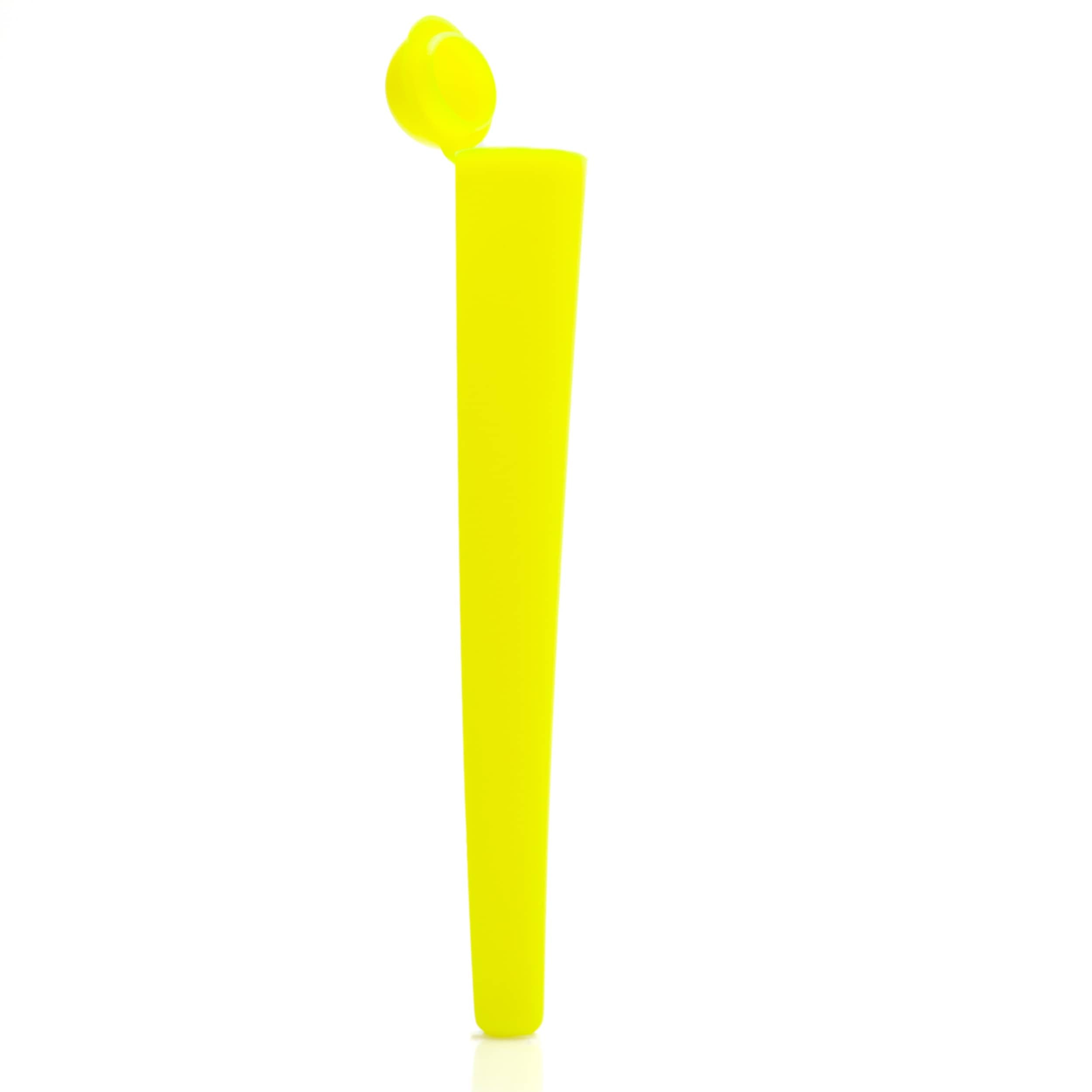 Bright Yellow / Box of 100 (Bulk Discount Pricing) Tapered Push Top Tube