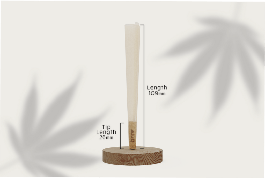 BRNRLab King Size Pre-Roll Cones (109mm / 26mm filter) | 1000 Pack