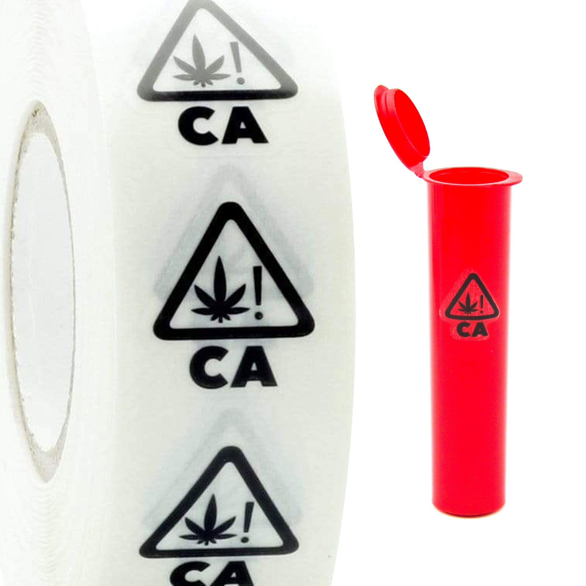 California Clear Die Cut Universal THC! Symbol Compliance Labels (Roll of 1,000)