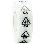 California Clear Die Cut Universal THC! Symbol Compliance Labels (Roll of 1,000)