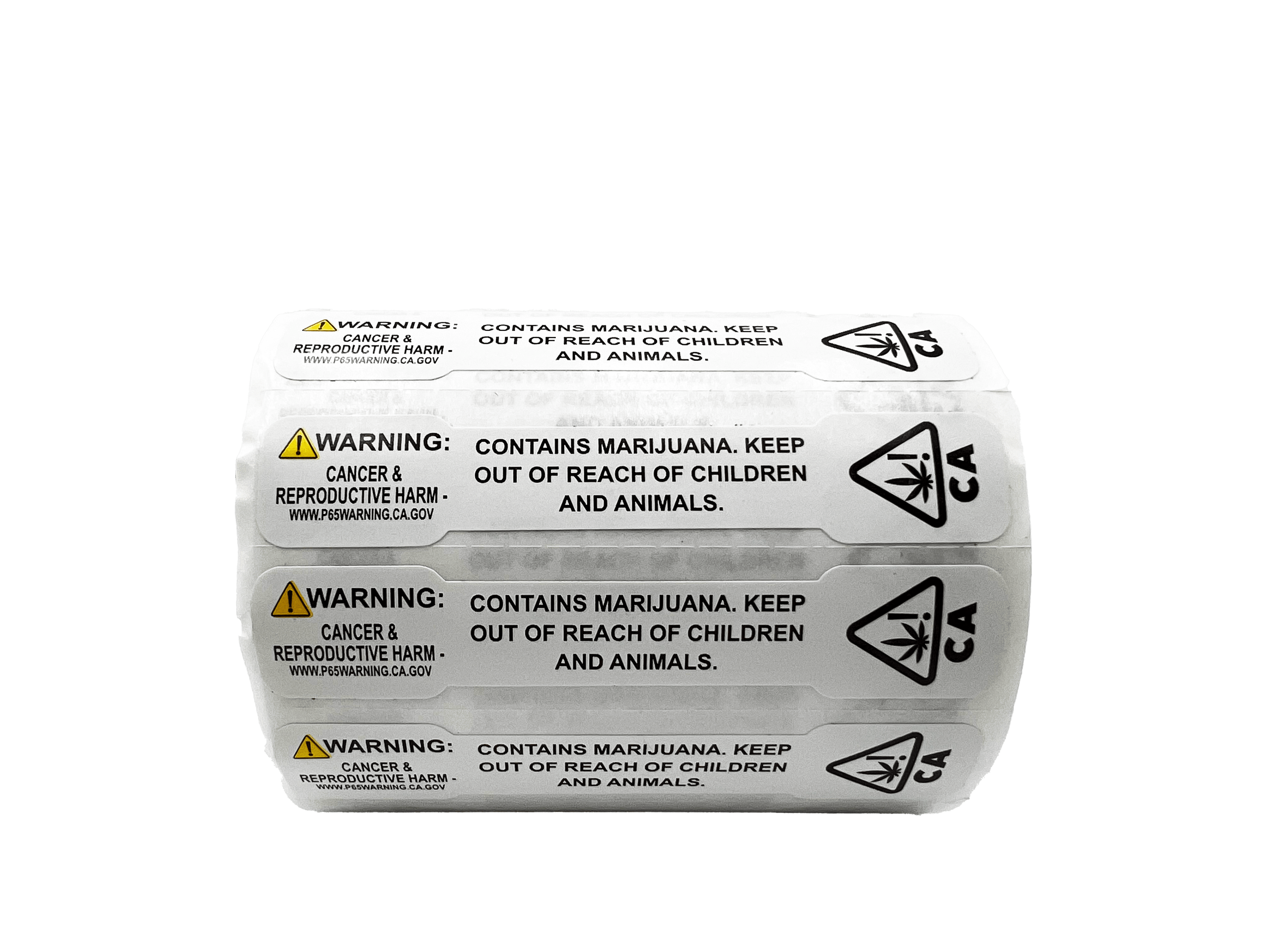 California Tamper Evident Universal THC ! Symbol Labels