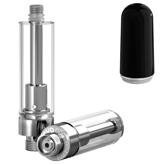 Ceramic Black Bullet / Bundle of 100 AVD Glass Cartridge (1.0ml, 1.0mm) with Mouthpiece