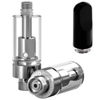 Ceramic Flat Black AVD Glass Cartridge (0.5ml, 2.0mm) with Mouthpiece