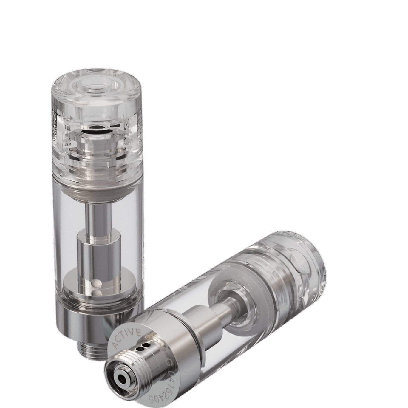 Choose Single Unit / Plastic Barrel - Clear ACTIVE EZ Click™ XL Poly Vape Cartridge