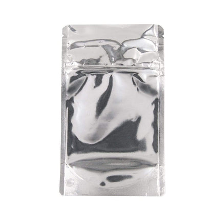 Chrome / Single Unit Bag King Child-Resistant Clear Front Mylar Bag | 1/8 oz