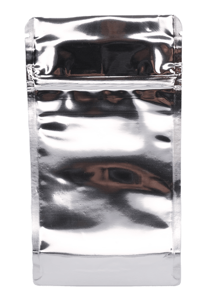 Chrome / Single Unit Bag King Child-Resistant Opaque Mylar Bag | 1/4th oz