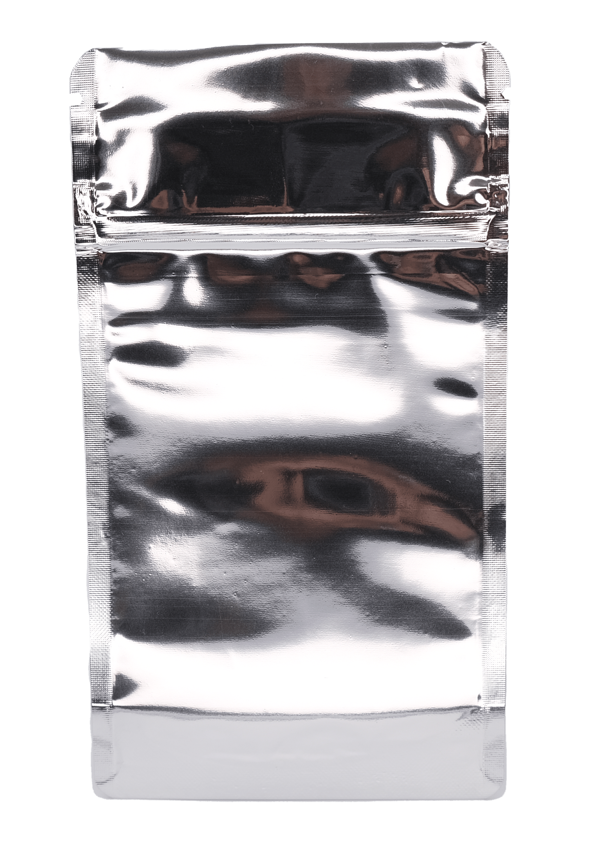 Chrome / Single Unit (Less Than Pack Qty) Bag King Child-Resistant Opaque Mylar Bag (1/8th oz)