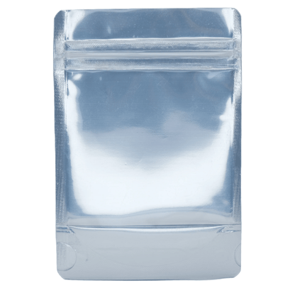 Chrome / Single Unit (Less Than Pack Qty) Bag King Glossy Clear Front Mylar Bag | 1/8 oz