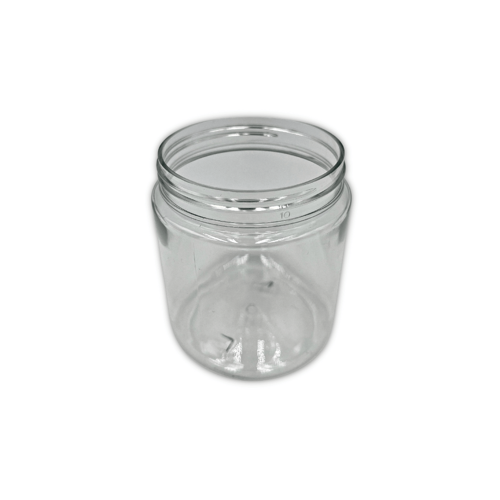 Clear / Default Title eBottles PET Child-Resistant Straight Sided Jar | 8 oz