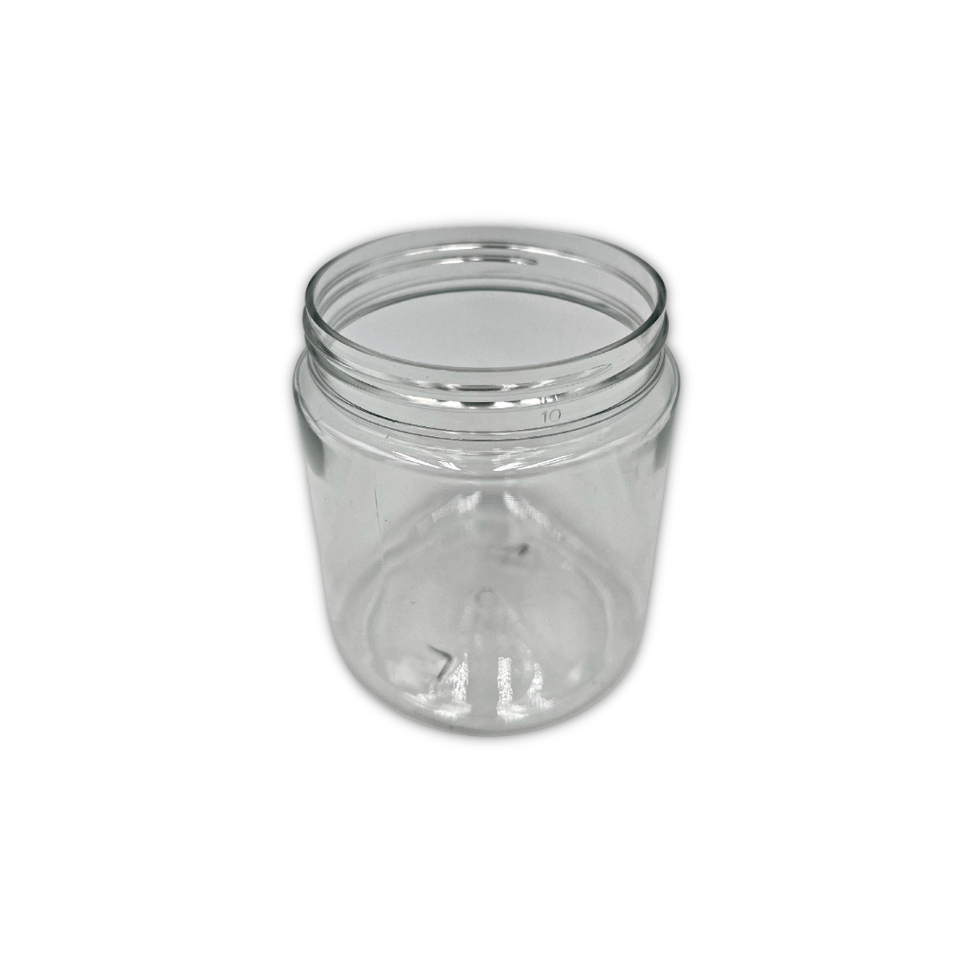 Clear / Default Title eBottles PET Child-Resistant Straight Sided Jar | 8 oz