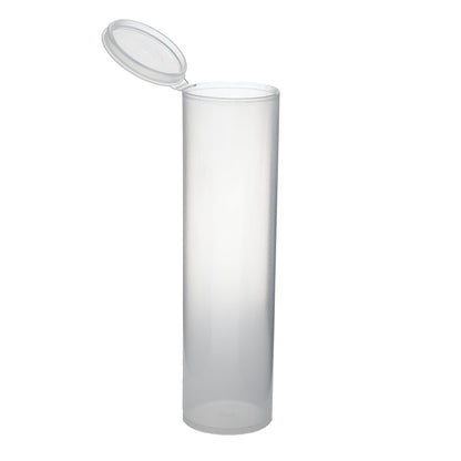 Clear Extra Wide Squeeze Top Child-Resistant Pre-Roll Tube | 114 mm