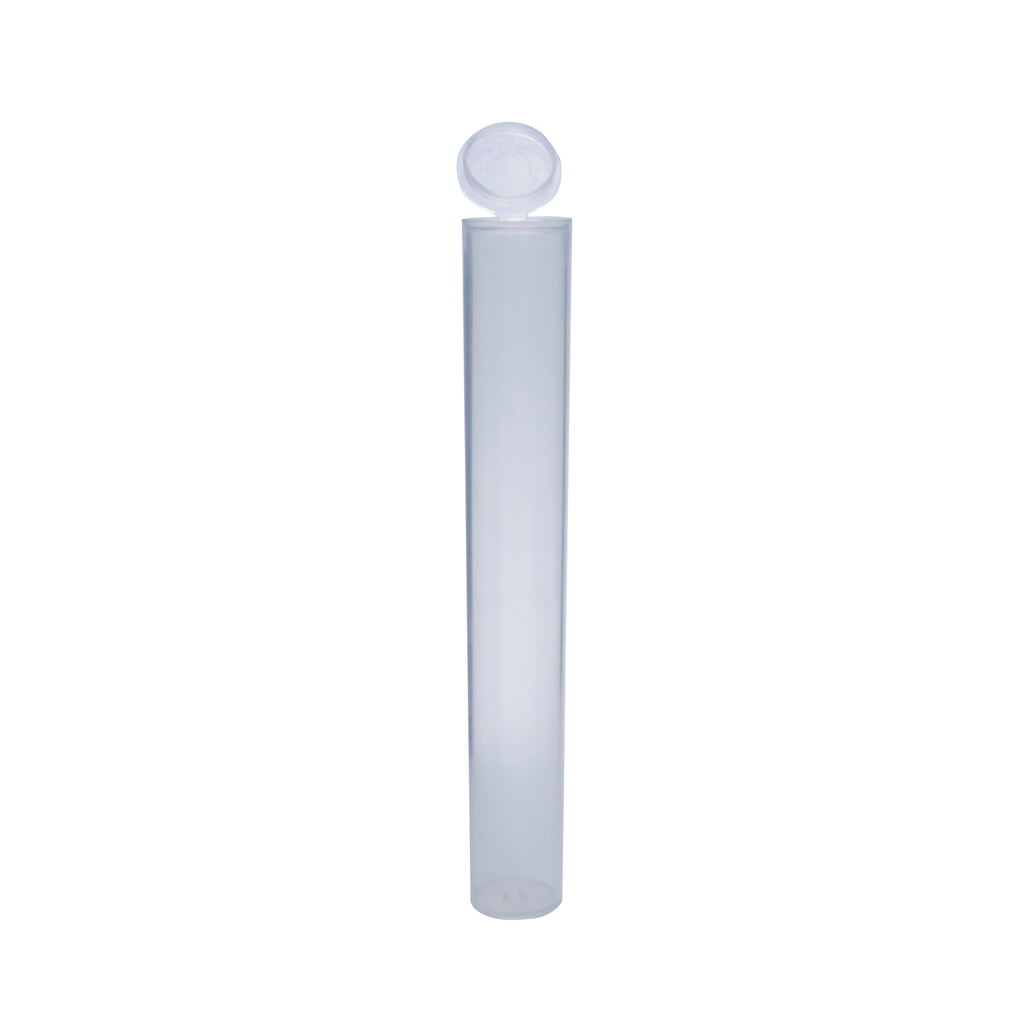 Clear / Single Unit (Less Than Box Qty) Grand Puff® Squeeze Pop Top Plastic Tube | 128 mm