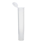 Clear / Single Unit (Less Than Box Qty) Grand Puff® Squeeze Pop Top Plastic Tube | 80 mm