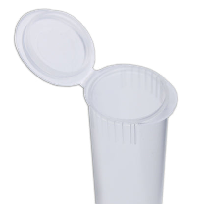 Clear / Single Unit (Less Than Box Qty) Squeeze Top Child-Resistant Pre-Roll Tube | 78 mm