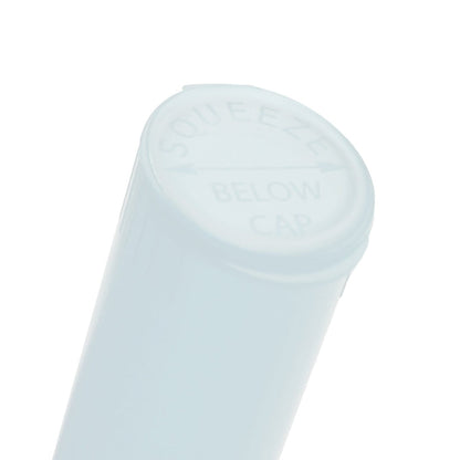 Clear Translucent Squeeze Top Child-Resistant Pre-Roll Tube | 78 mm