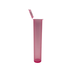 Clear Translucent Squeeze Top Child-Resistant Pre-Roll Tube | 94 mm