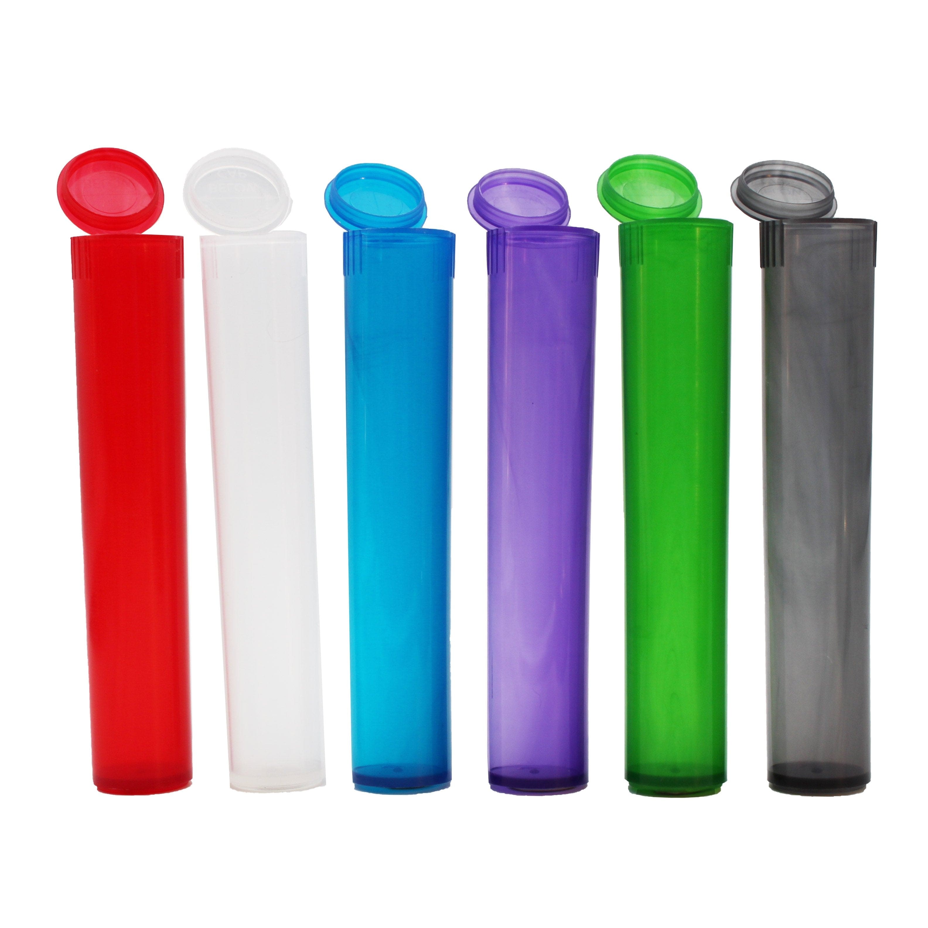 Clear Translucent Squeeze Top Child-Resistant Pre-Roll Tube | 94 mm