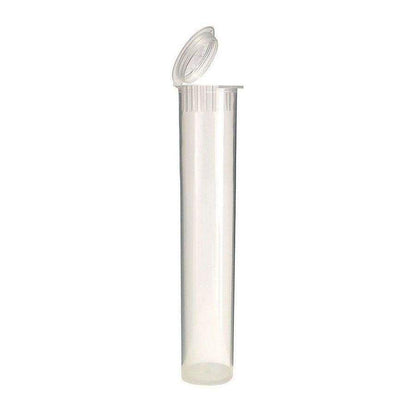 Clear Translucent Squeeze Top Child-Resistant Pre-Roll Tube | 94 mm