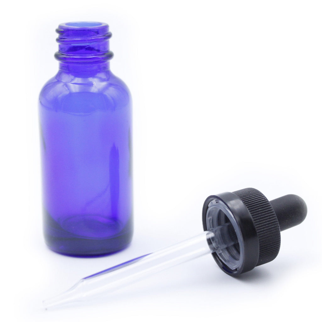 eBottles Amber Child-Resistant Glass Dropper Bottle w/ 0.8ml Non-Graduated Dropper | 1 oz