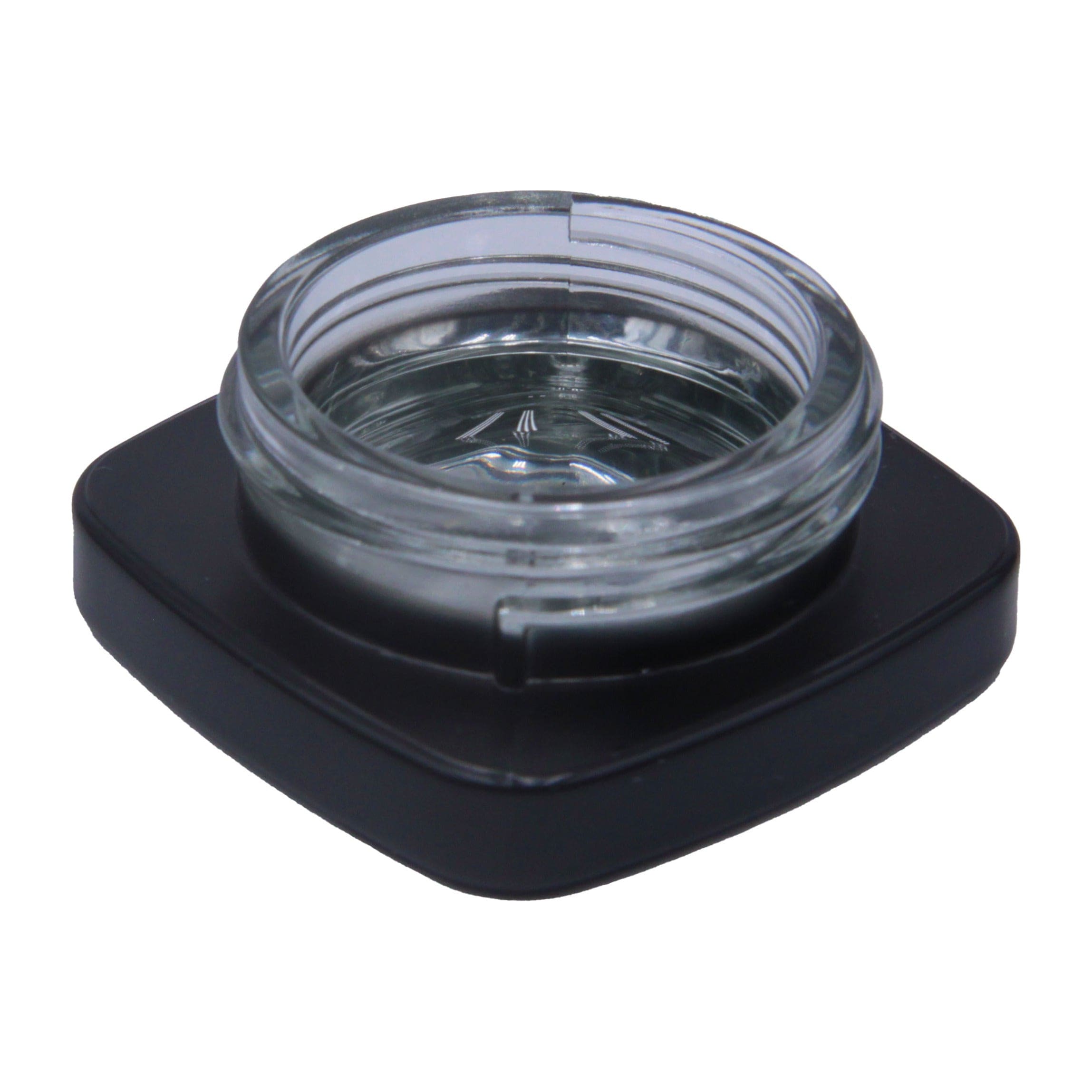 eBottles Black Square Glass Concentrate Jar | 9 ml