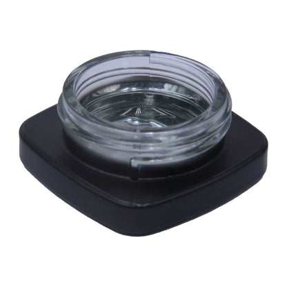 eBottles Black Square Glass Concentrate Jar | 9 ml
