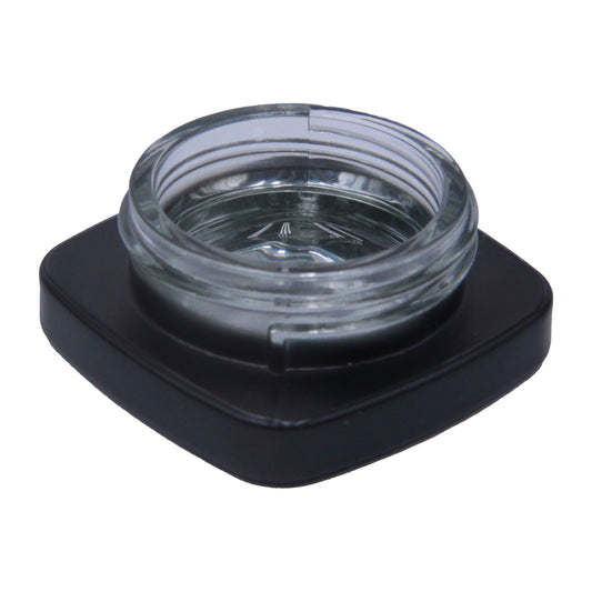 eBottles Black Square Glass Concentrate Jar | 9 ml