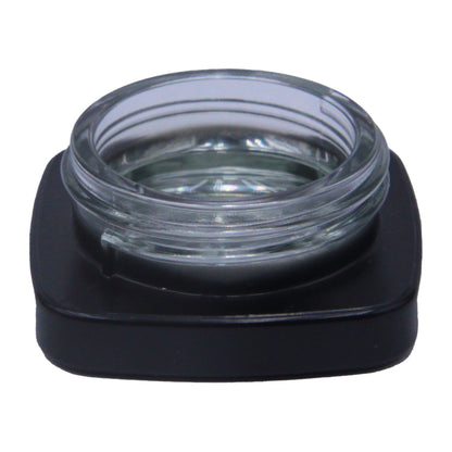 eBottles Black Square Glass Concentrate Jar | 9 ml