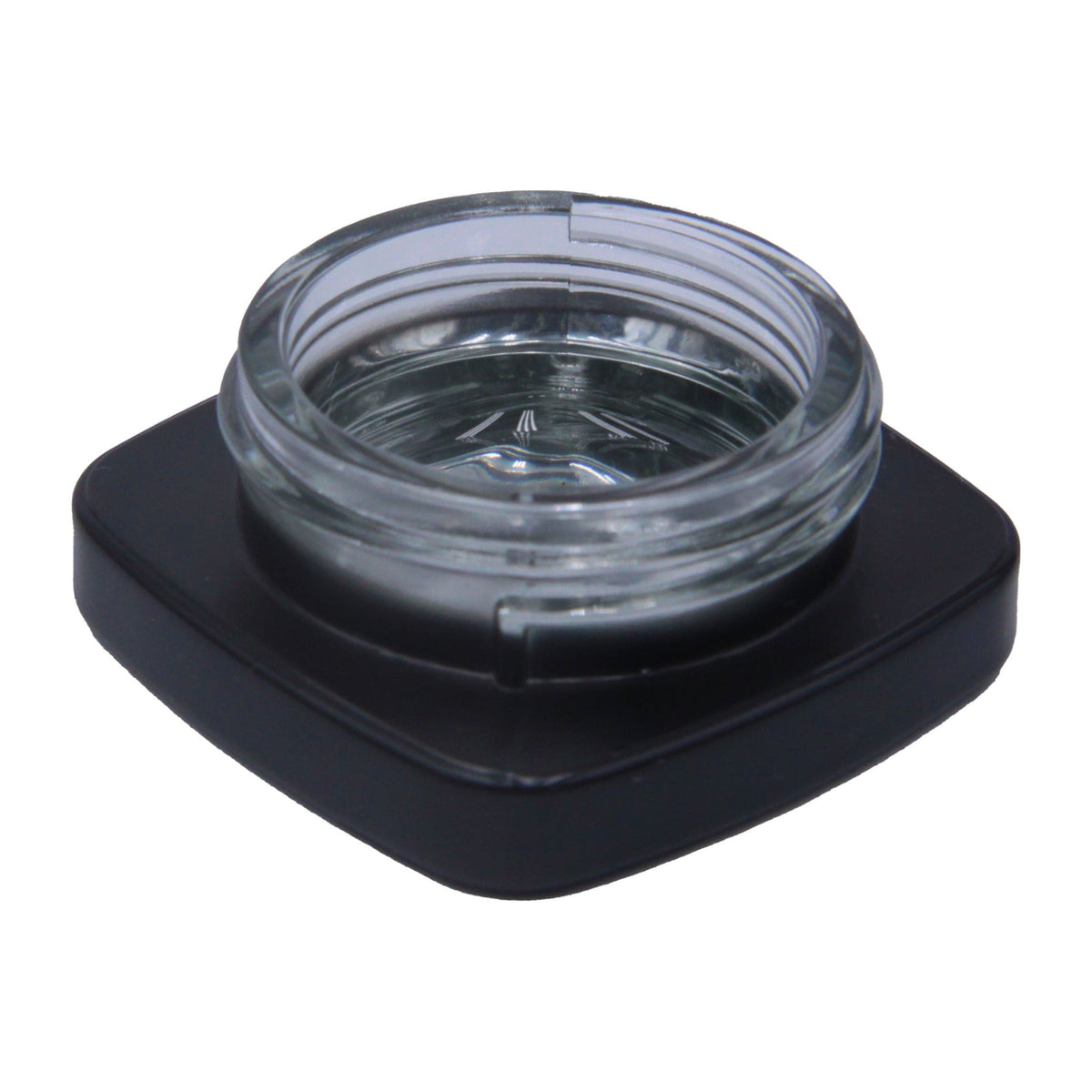 eBottles Black Square Glass Concentrate Jar | 9 ml
