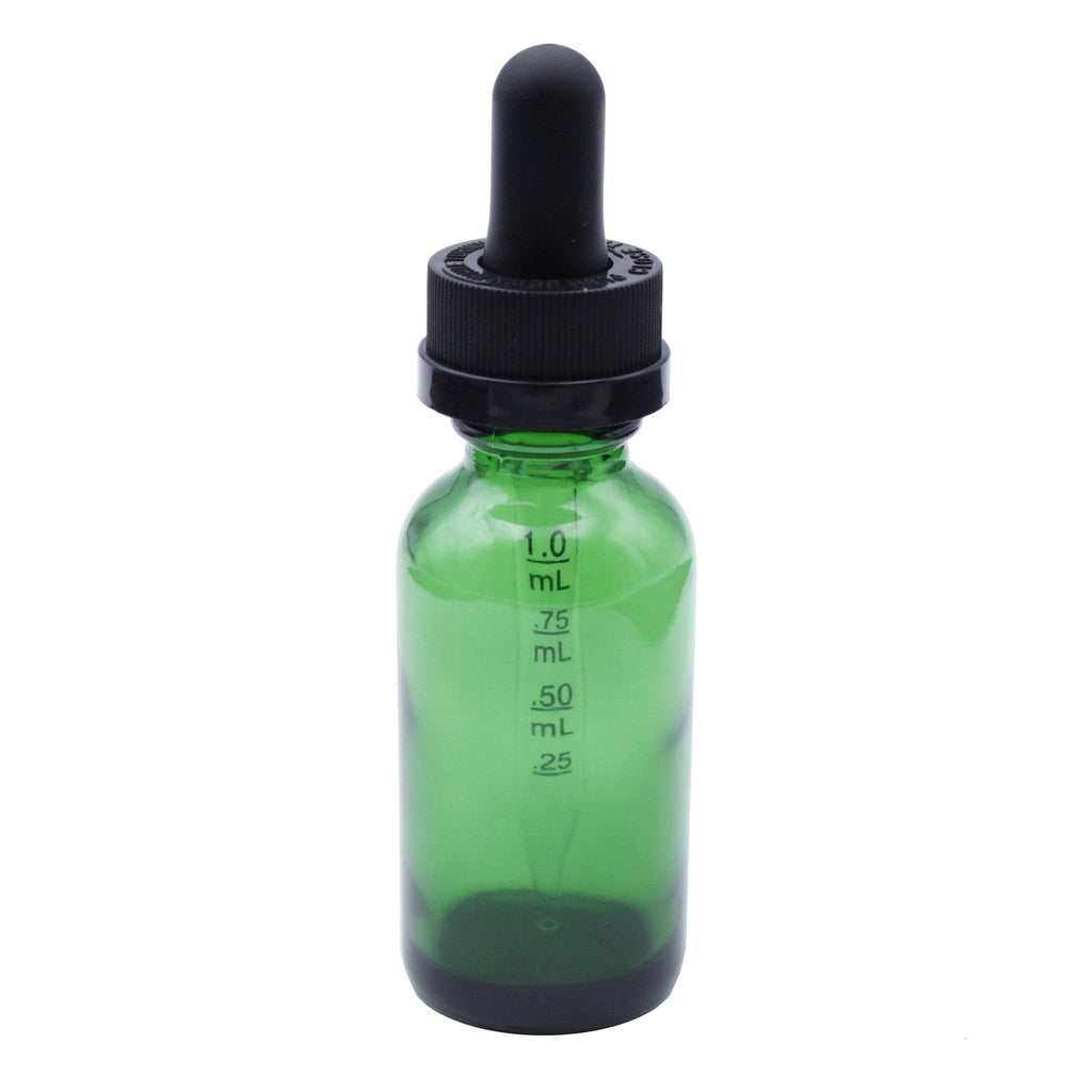eBottles Cobalt Blue Child-Resistant Glass Dropper Bottle w/ 0.8ml Non-Graduated Dropper | 1 oz