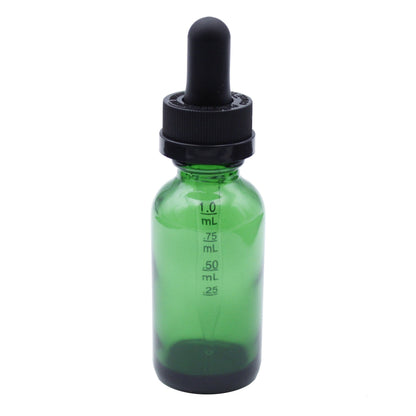 eBottles Green Child-Resistant Glass Dropper Bottle w/ 1.0ml Graduated Dropper | 1 oz