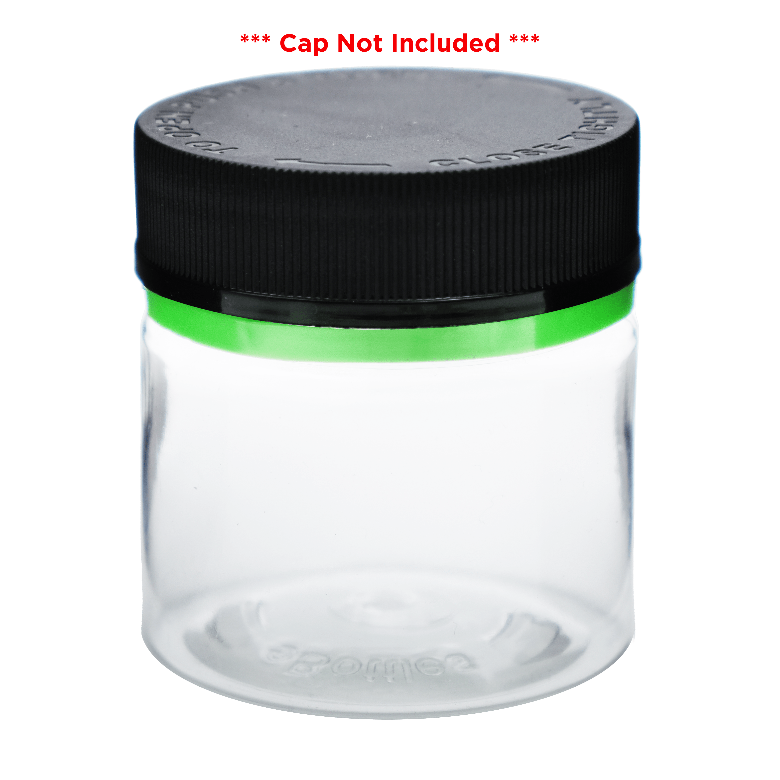 eBottles PET Child-Resistant Tamper Evident Straight Sided Jar and Cap Bundle | 30 dram