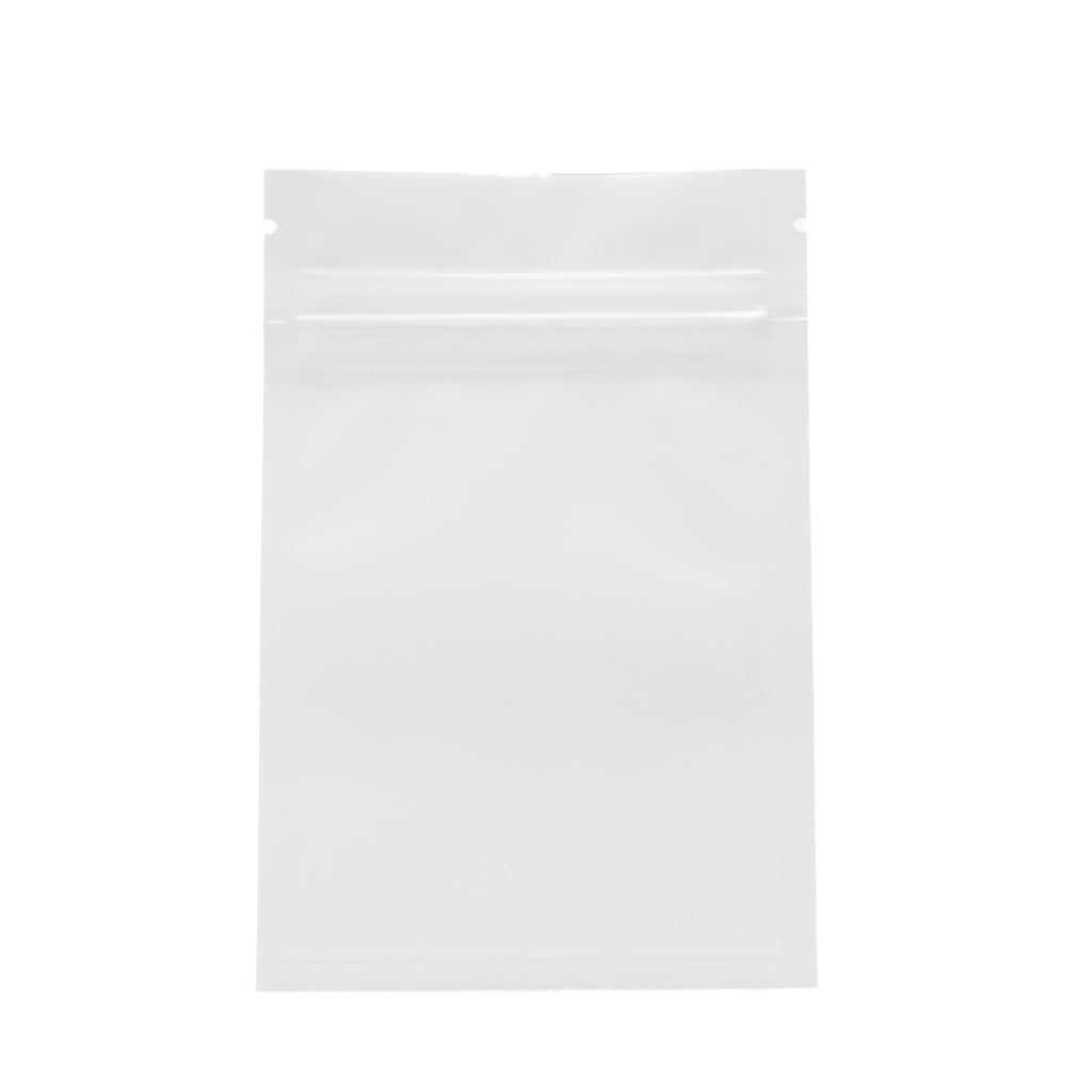 Foil Laminated Zipper Bag White