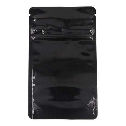 Glossy Black / Single Unit Bag King Child-Resistant Clear Front Mylar Bag | 1/8 oz