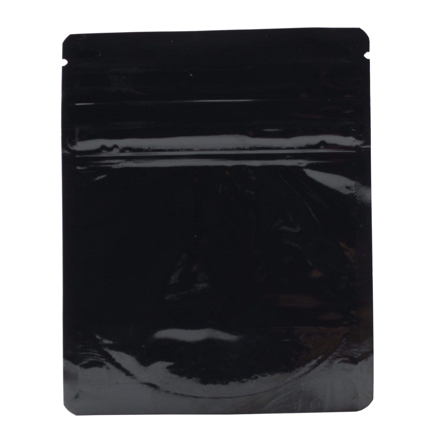 Glossy Black / Single Unit Bag King Child-Resistant Opaque Wide Mouth Mylar Bag | 1/8 oz