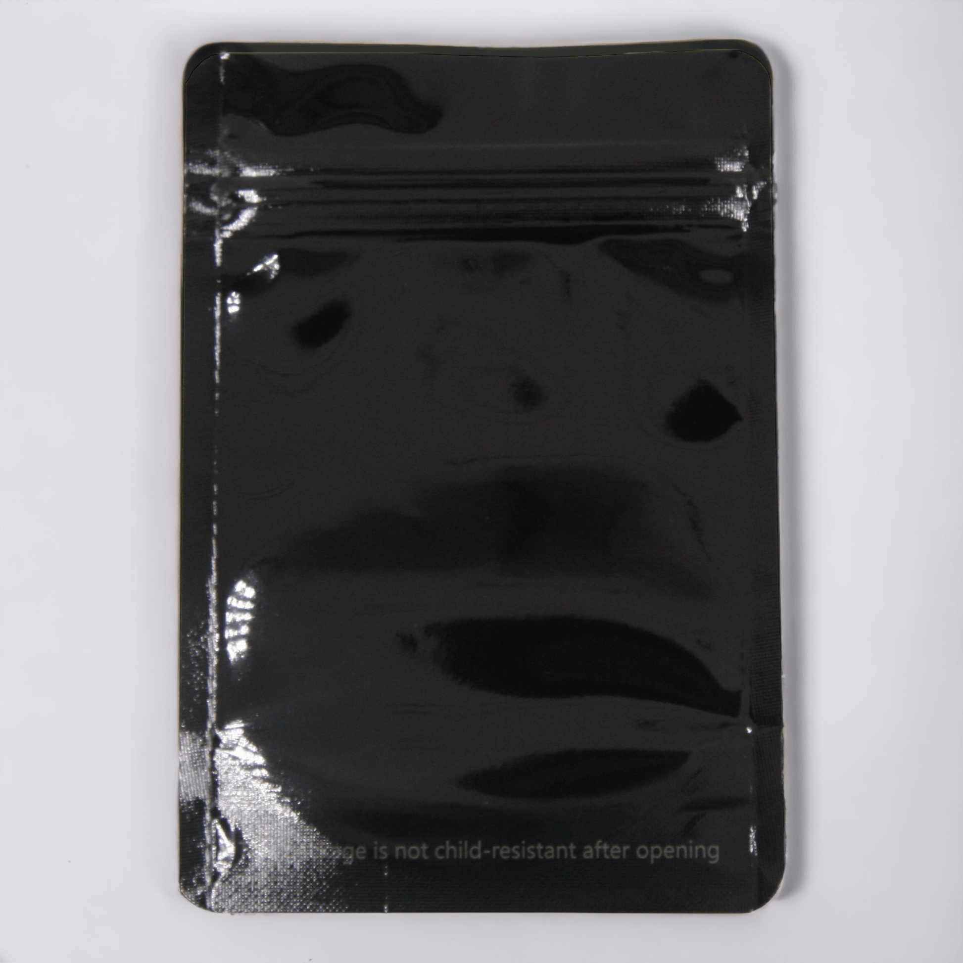 Glossy Black / Single Unit Bag King Clear Front Mylar Bag | 1/8 oz