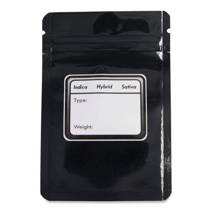 Glossy Black / Single Unit Bag King Clear Front Mylar Bag (1 gram)